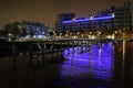 Olympic Village Night, Vancouver Royalty Free Stock Photo